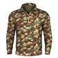Camouflage quarter-zip sweatshirt from Durable Quarter Zip collection, stylish and durable quarter zip pullover