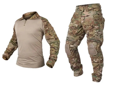 Crusader 2.0 Uniform with Elbow and Knee Pads, Tactical Shirt and Pants Included for First Responders