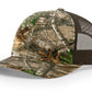 Camouflage trucker hat with leather patch for first responders and firefighters - Dumpster Fire