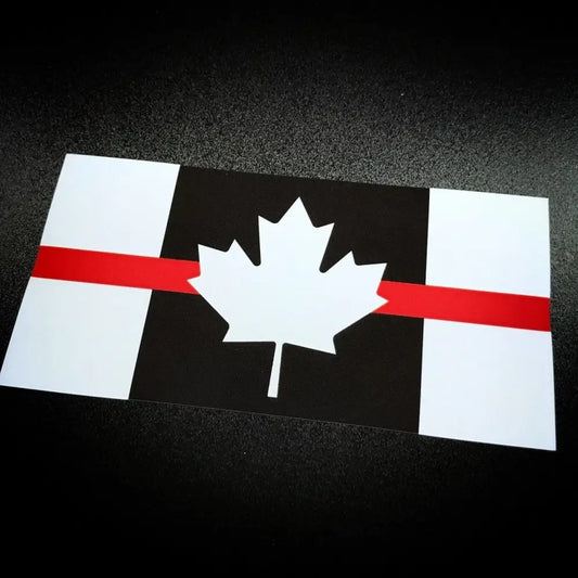 Canada Flag Red Stripe - Decal - Chief Miller Apparel