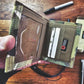 Captain Mens Wallet in Coyote Combat Leather for Comfort and Durability - Chief Miller Apparel