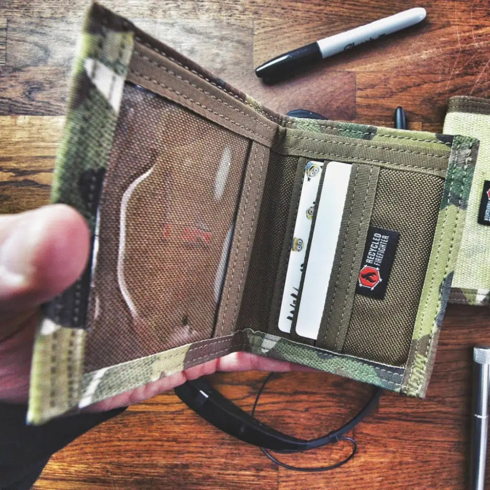 Chief Miller Wallet Captain Mens Wallet in Coyote Combat Leather for Comfort and Durability Apparel