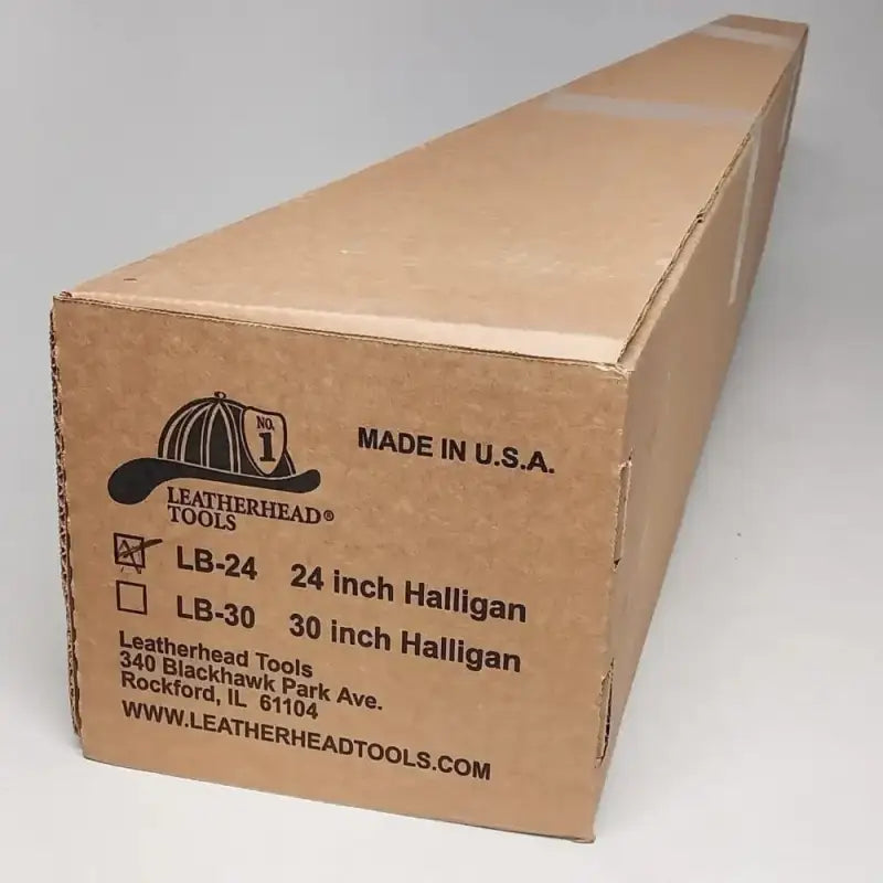 Cardboard shipping box for Leatherhead Tools Halligan Entry Tool and Sledge Hammer set