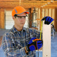 Carpenter measuring wood while wearing Framed Rectangular Safety Glasses for High Impact Protection