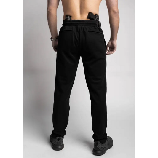 Black Carrier Sweatpants with back pockets and patented carrier retention waistband