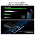 Charging case with 5000mAh battery for Olight Baton4KitBK Powerful EDC Flashlight