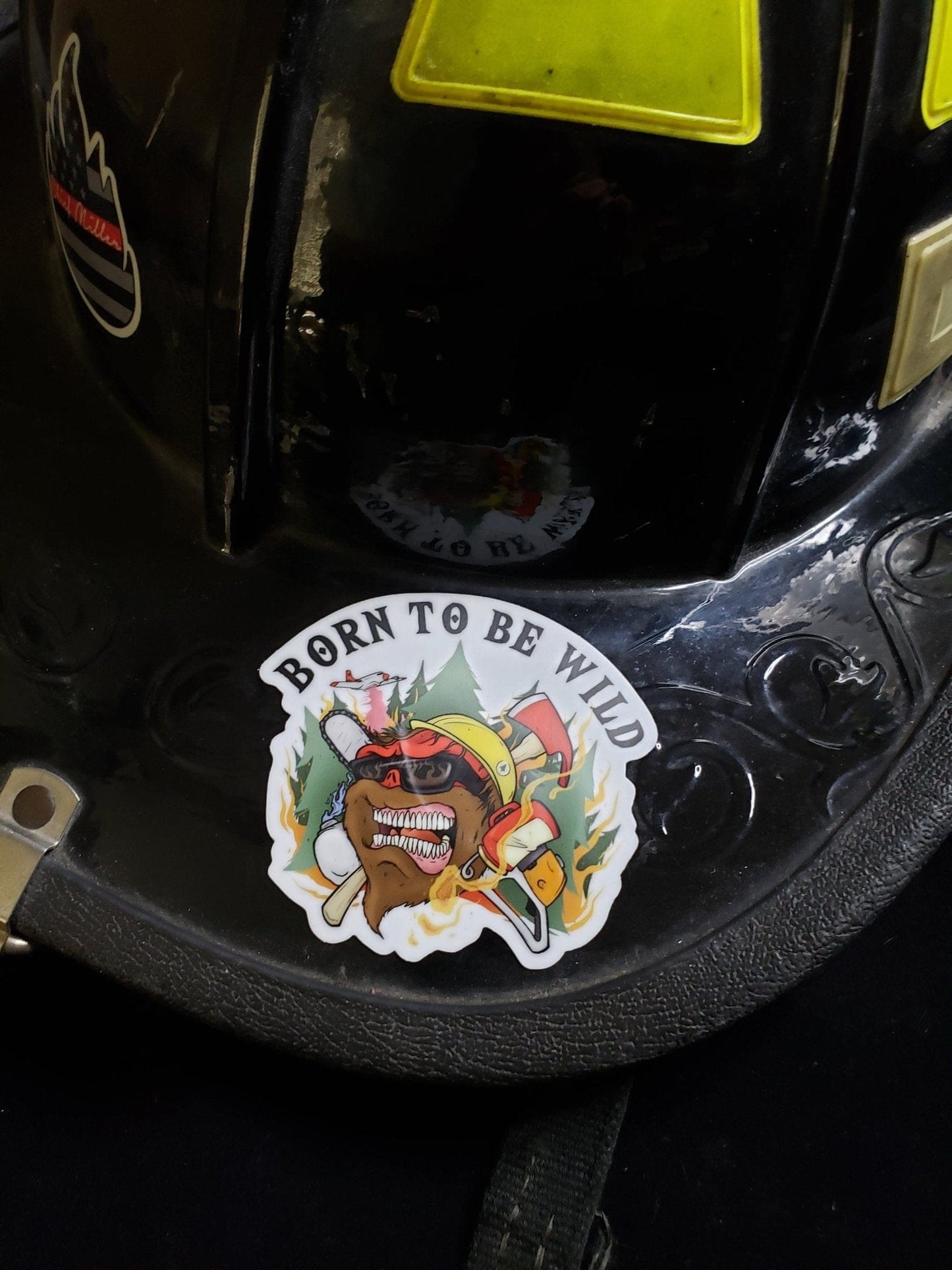 Chief Miller Born To Be Wild -  Helmet Decal Apparel