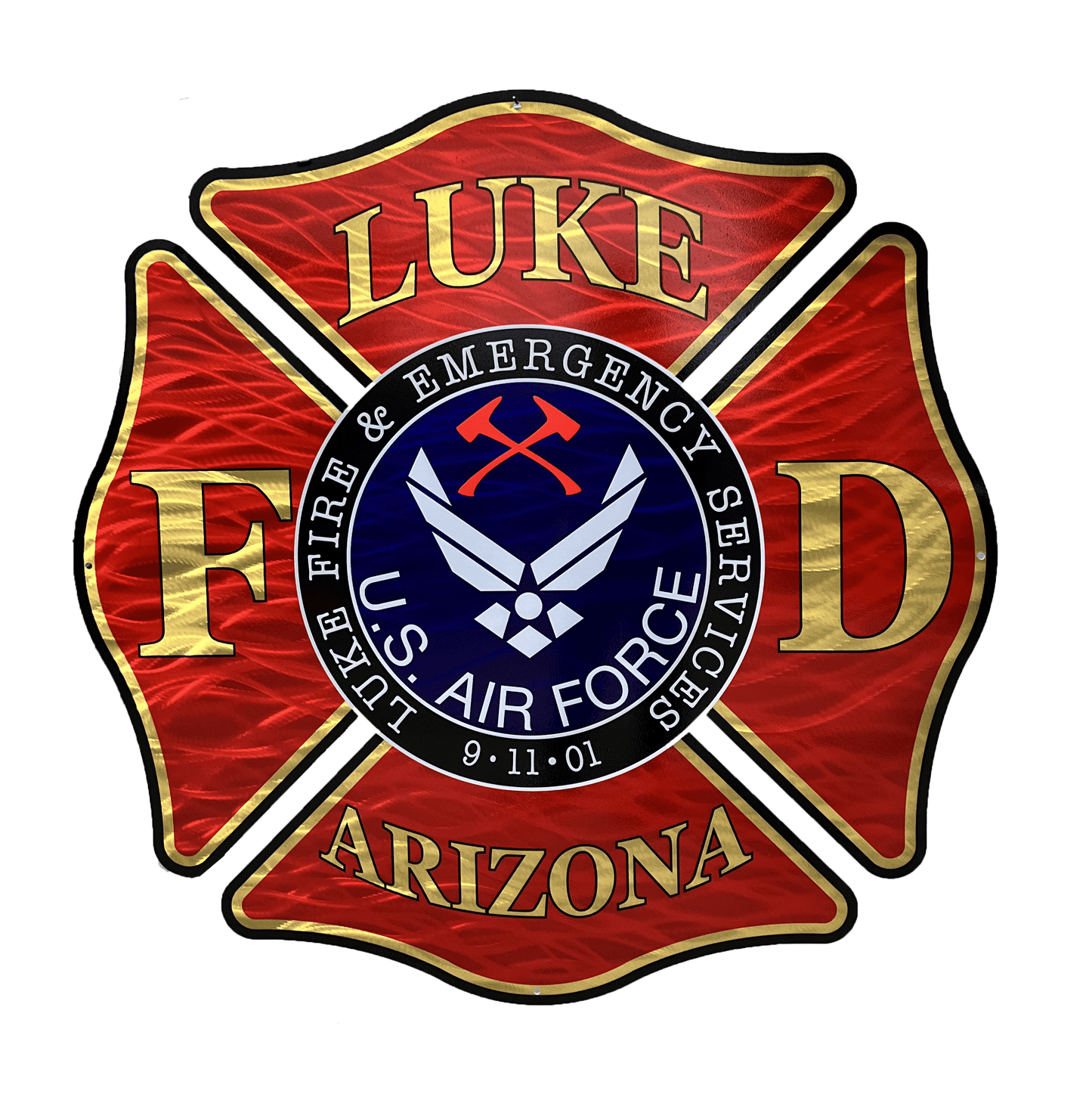 Chief Miller Custom Fire Department Logo Metal Sign Apparel