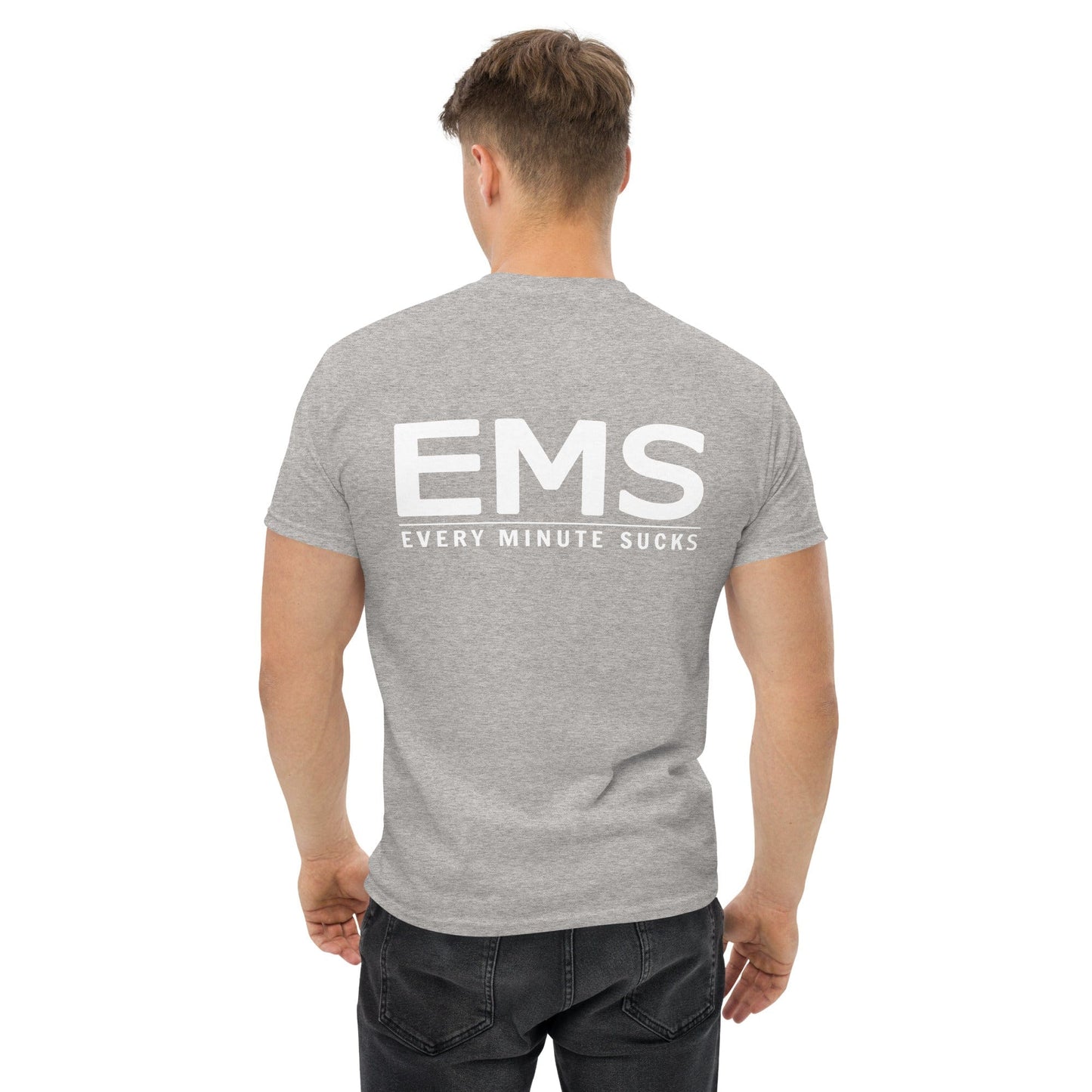 Chief Miller EMS (Every Minute Sucks ) Back Logo Men's classic tee Apparel