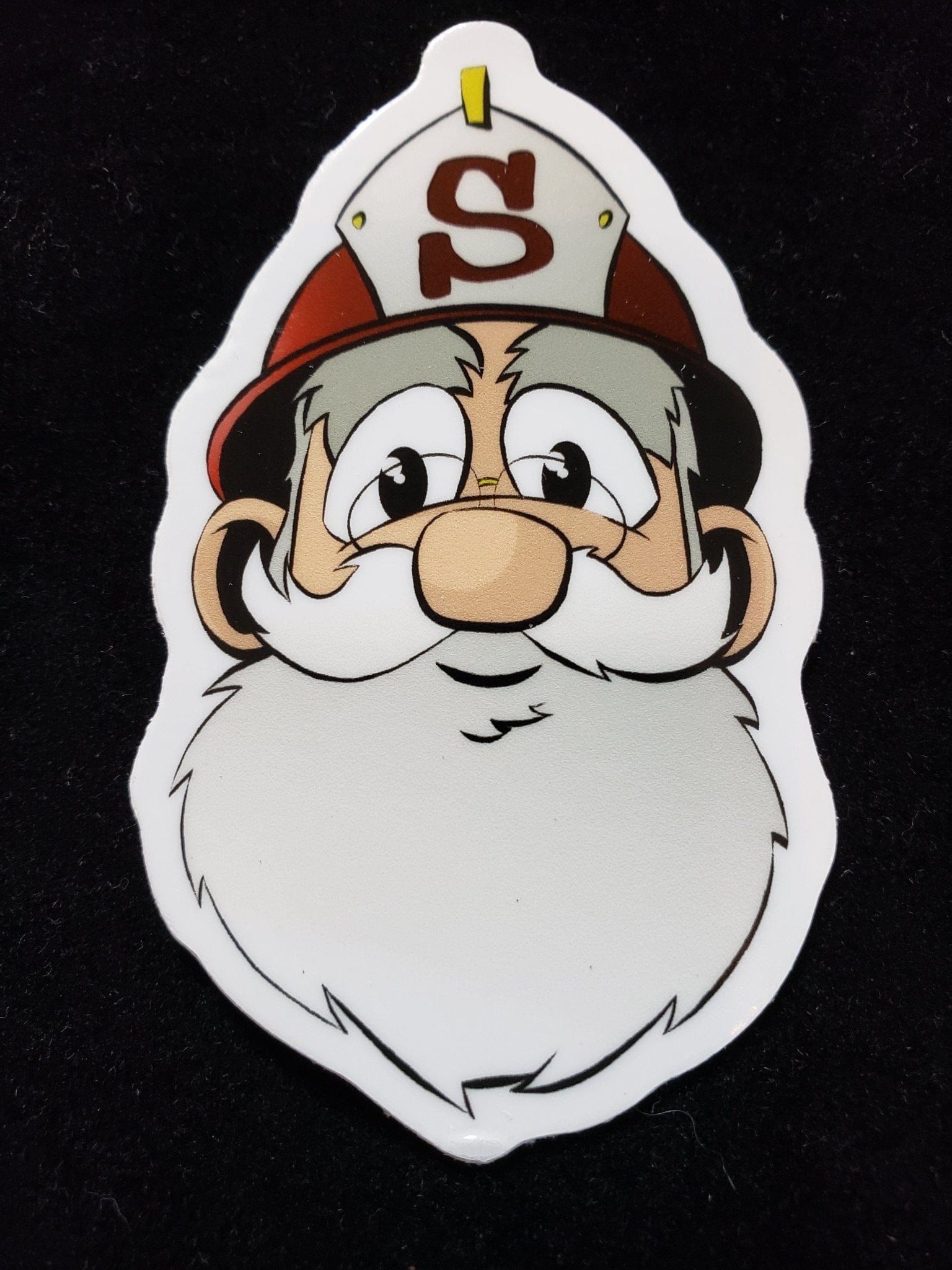 Chief Miller Firefighter Santa Sticker Apparel
