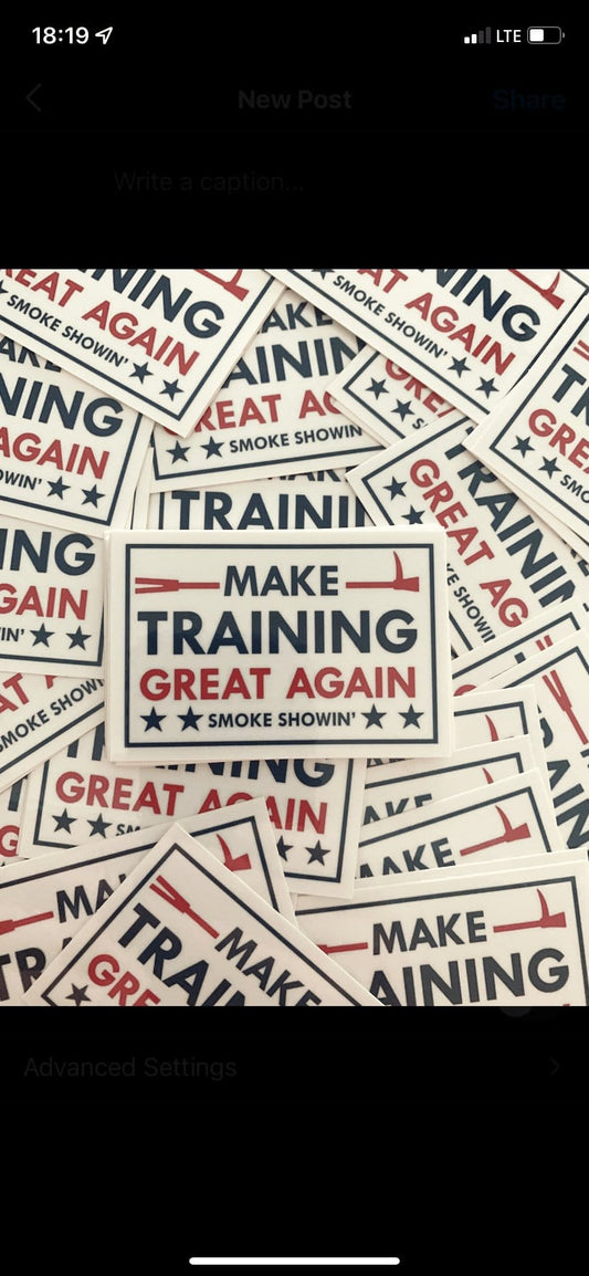 Chief Miller Make Training Great Sticker Apparel