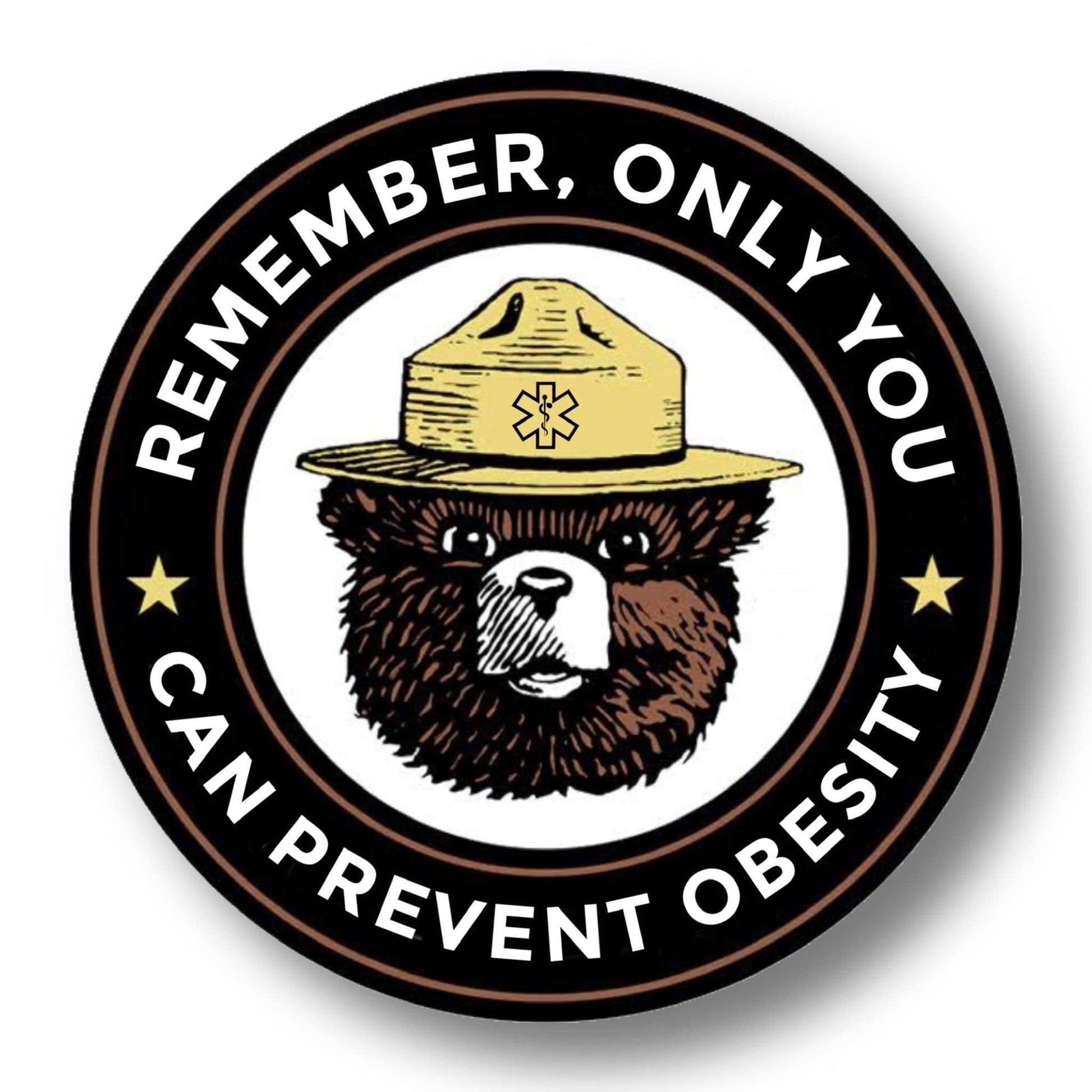 Chief Miller Smokey The Bear Sticker Apparel