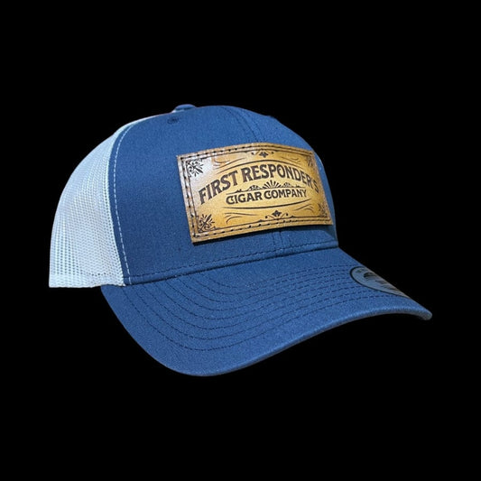 Chief Miller Trucker Hat Blue CIGAR Apparel