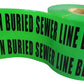 Chief Miller Barricade Tape WOD Barricade Flagging Tape "Caution Buried Sewer Line Below" 6 inch x 1000 Ft. - Hazardous Areas, Safety for Construction Zones BRC-BSLB Apparel