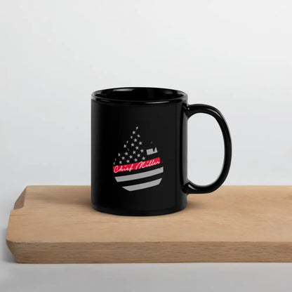 Chief Miller Black Glossy Mug - Chief Miller Apparel