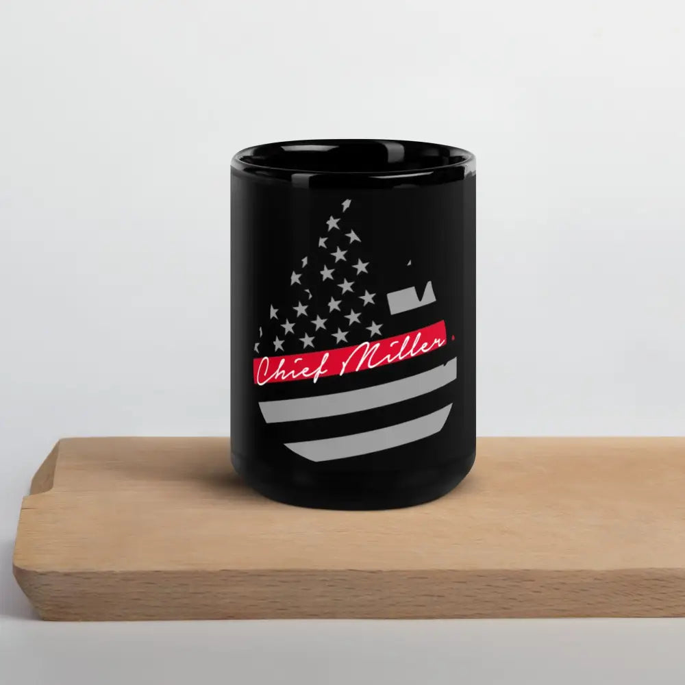 Chief Miller Black Glossy Mug - Chief Miller Apparel