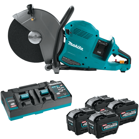 Chief Miller Cut-Off Saws Makita GEC01PL4 80V max (40V max X2) XGT® Brushless 14" Power Cutter Kit with 4 Batteries, AFT®, Electric Brake (8.0Ah) Apparel