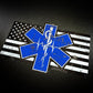 Chief Miller Decal Paramedic Flag - Decal Apparel