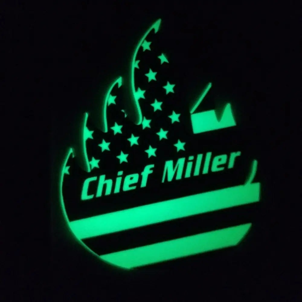 Chief Miller Glow in the Dark Decal (Identifire) - Chief Miller Apparel