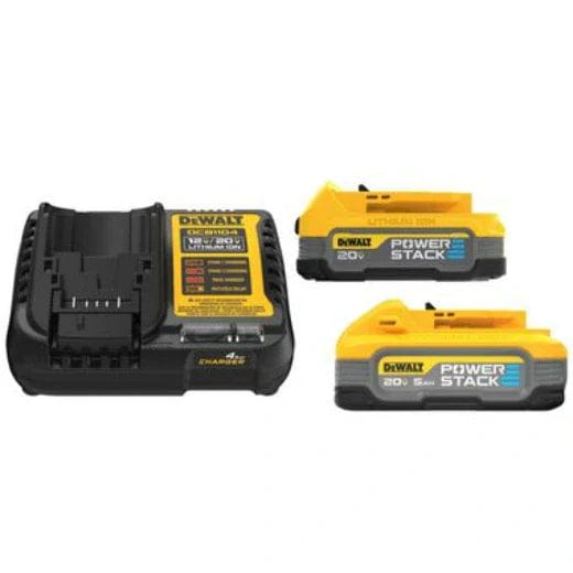 Chief Miller Power Tool Batteries DEWALT DCBP315-2C PowerStack 20-Volt Lithium-Ion 5.0 Ah and 1.7 Ah Batteries and Charger Apparel