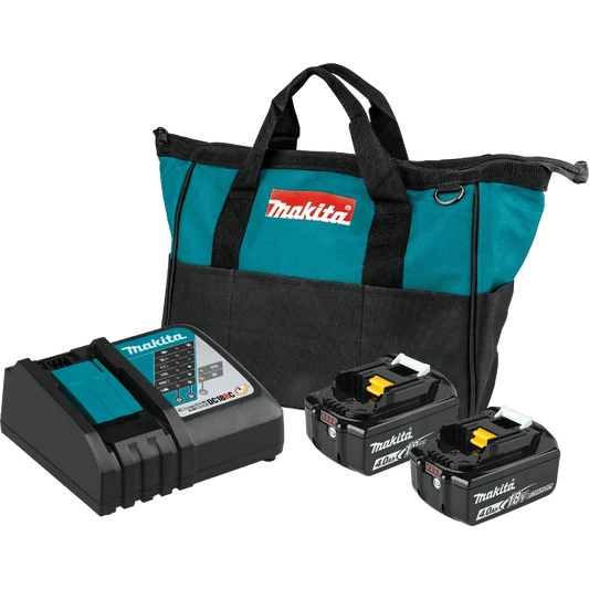 Chief Miller Power Tool Batteries Makita BL1840BDC2 18V LXT® Lithium‑Ion Battery and Rapid Optimum Charger Starter Pack (4.0Ah) Apparel