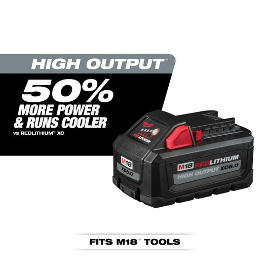 Chief Miller Power Tool Batteries Milwaukee 48-11-1862 M18™ REDLITHIUM™ HIGH OUTPUT™ XC 6.0Ah Battery Pack (2 Piece) Apparel