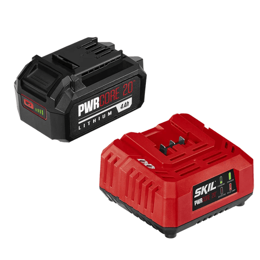 Chief Miller Power Tool Batteries SKIL CB5196B-11 PWR CORE 20™ 20V 4.0Ah Battery and Charger Starter Kit Apparel