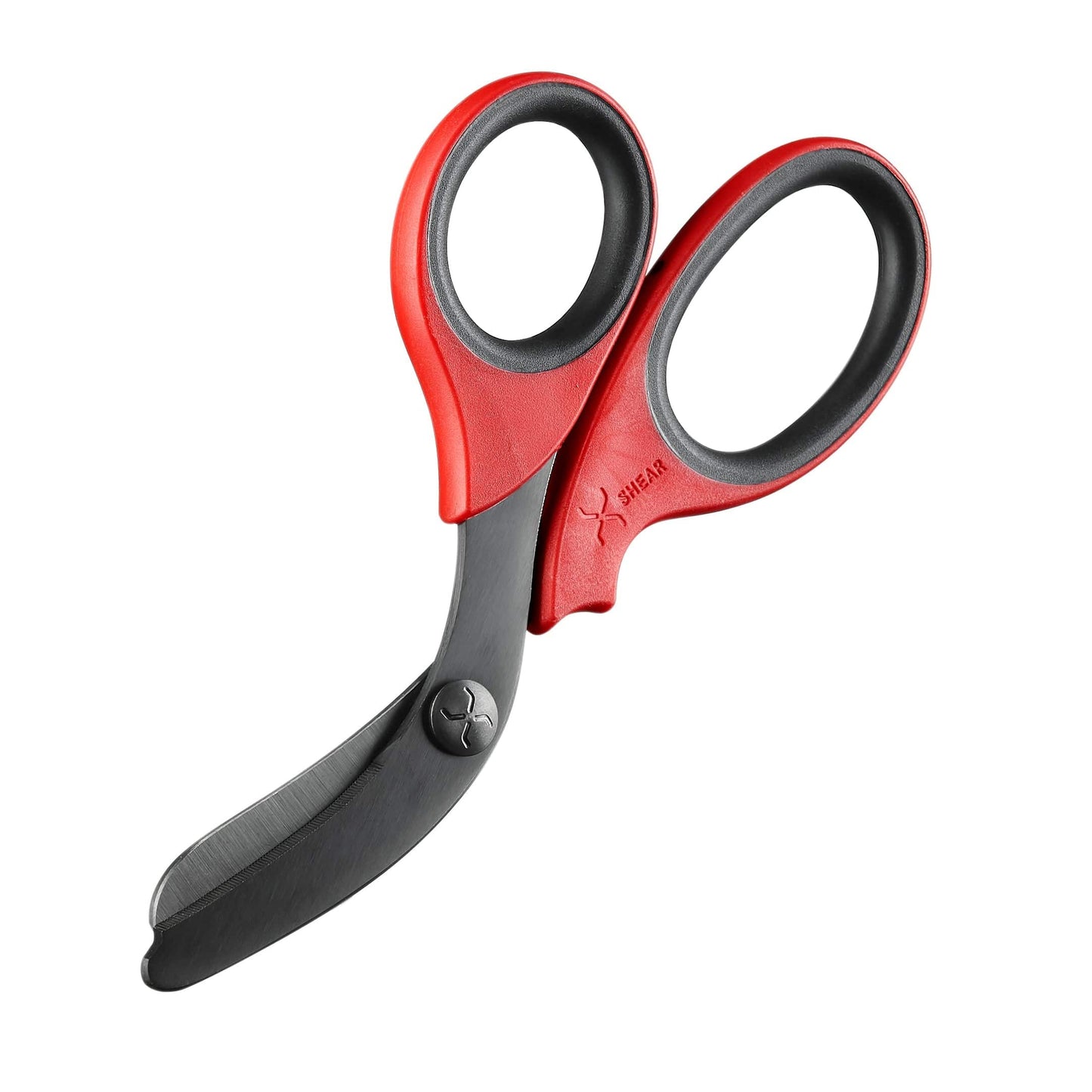 Chief Miller Shears XShear 7.5” Heavy Duty Trauma Shears. Red & Black Handles, Black Titanium Coated Stainless Steel Blades, For the Professional Emergency Provider Apparel