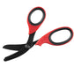Chief Miller Shears XShear 7.5” Heavy Duty Trauma Shears. Red & Black Handles, Black Titanium Coated Stainless Steel Blades, For the Professional Emergency Provider Apparel