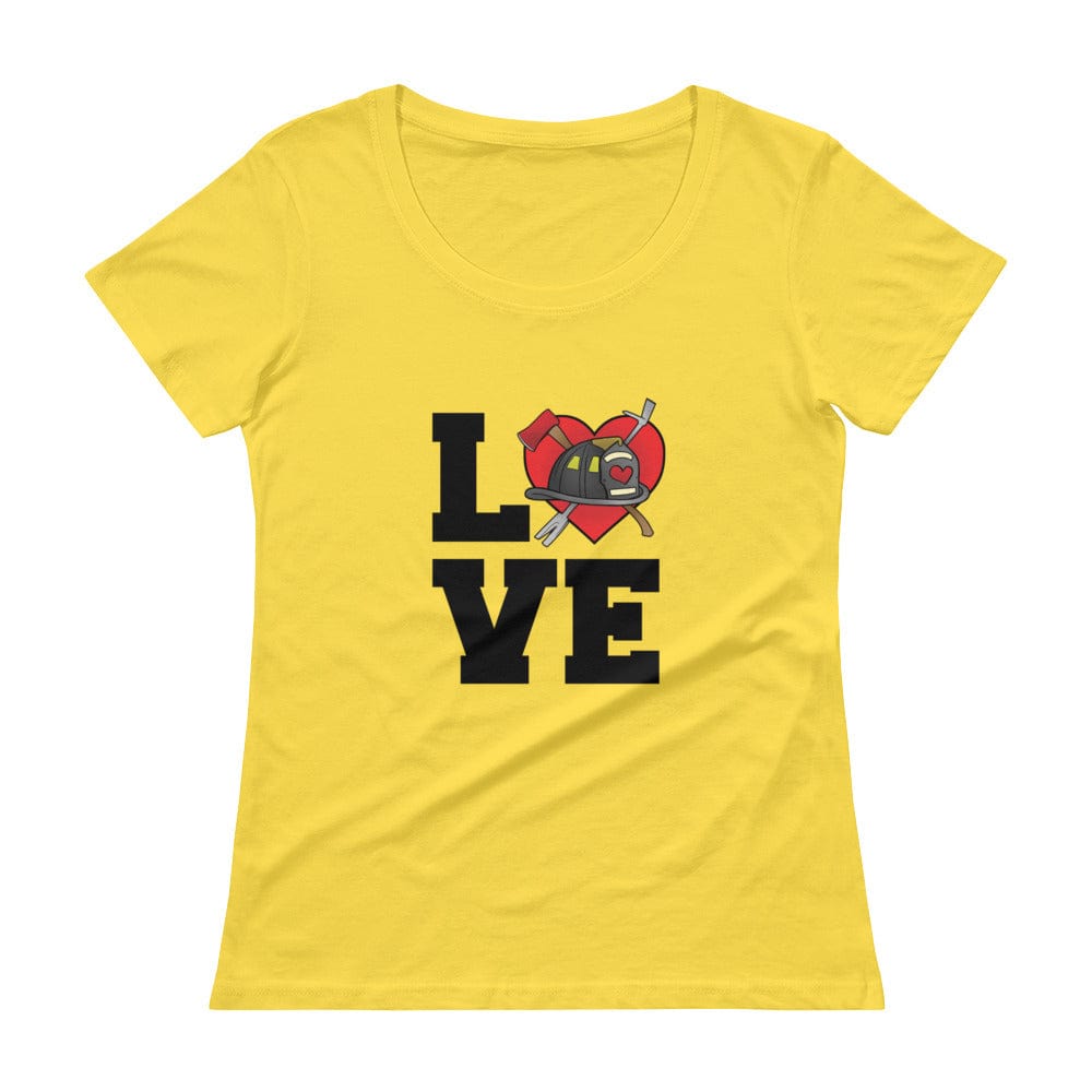 Chief Miller Shirt Love Heart Scoopneck T-Shirt Apparel