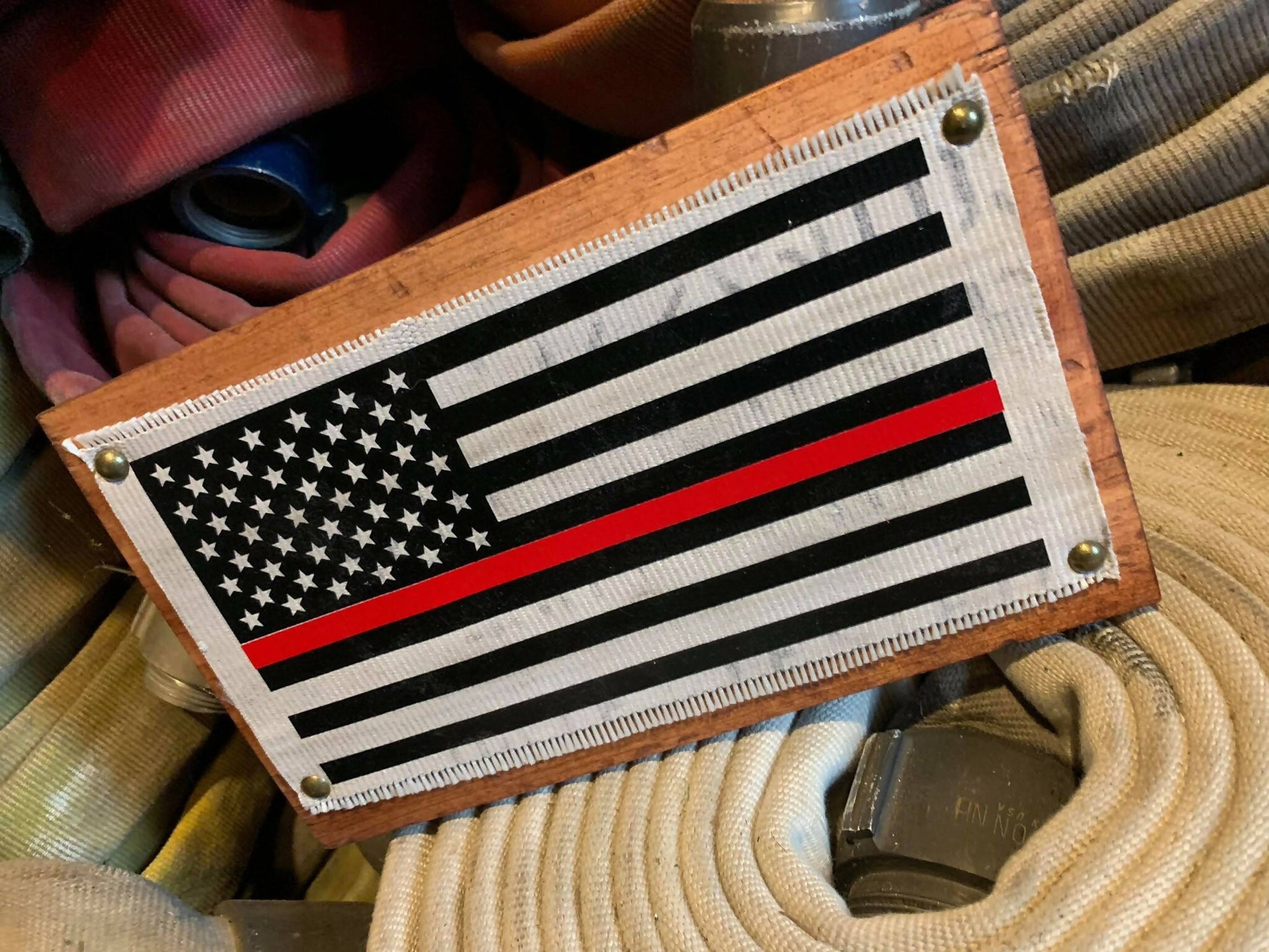 Chief Miller Sign Thin Red Line Fire Hose Flag Sign Apparel