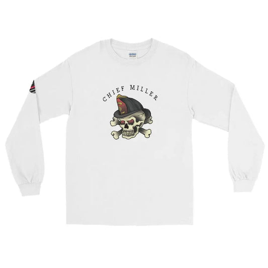 Chief Miller Skull Long Sleeve T-Shirt - Chief Miller Apparel