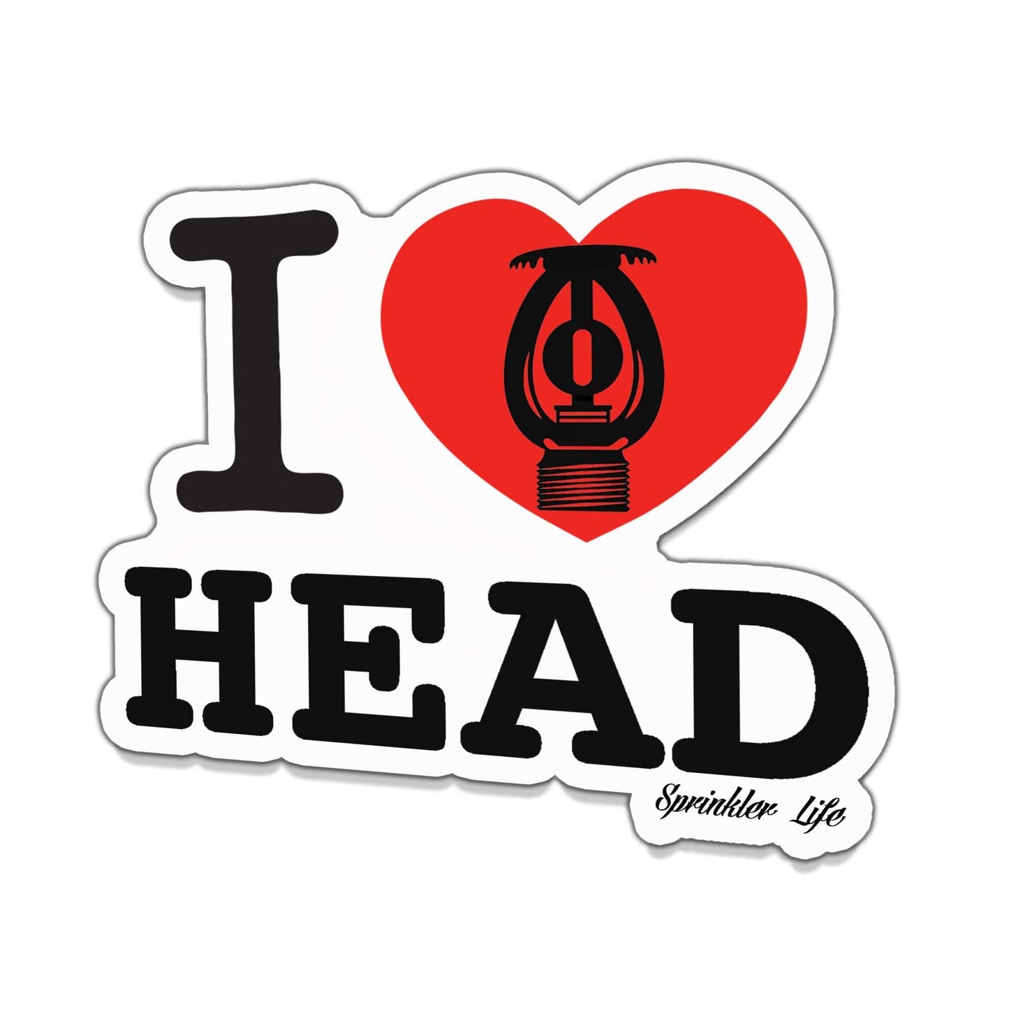 Chief Miller Stickers I Love Head Sticker Apparel