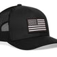 Chief Miller Trucker Hat American Flag Trucker Hat  |  Black USA Snapback Apparel