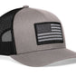 Chief Miller Trucker Hat American Flag Trucker Hat  |  Gray Black USA Snapback Apparel
