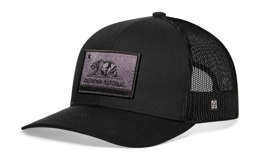 Chief Miller Trucker Hat California Flag Trucker Hat Tactical  |  Black CA Snapback Apparel