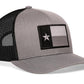 Chief Miller Trucker Hat Texas Flag Trucker Hat  |  Gray Black TX Snapback Apparel