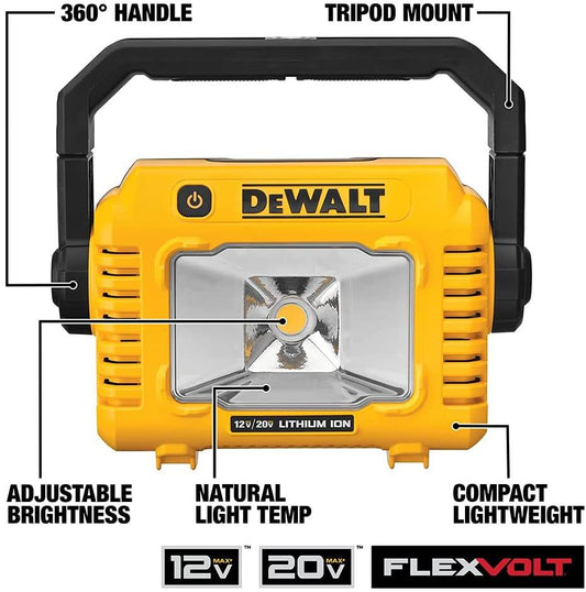 Chief Miller Work Lights DEWALT DCL077B 12V/20V MAX* Work Light, LED, Compact, (Tool Only) Apparel