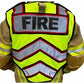 Chief Miller Work Safety Protective Gear ULTRABRIGHT RED-FIRE PUBLIC SAFETY VEST Apparel