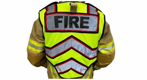 Chief Miller Work Safety Protective Gear ULTRABRIGHT RED-FIRE PUBLIC SAFETY VEST Apparel