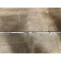 Chrome Olympic Barbell with knurled grip designed for first responders and firefighters