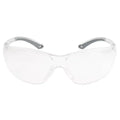 Clear protective safety glasses with flexible temples and wraparound lens for METEL M20 Safety