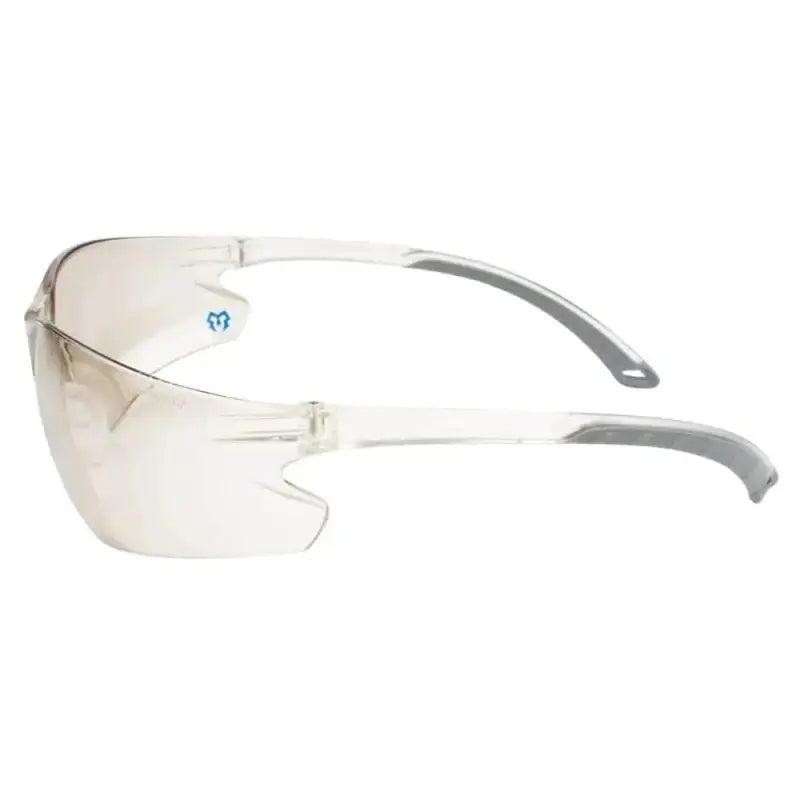 Clear METEL M20 Safety Glasses with flexible temples and wraparound lens design