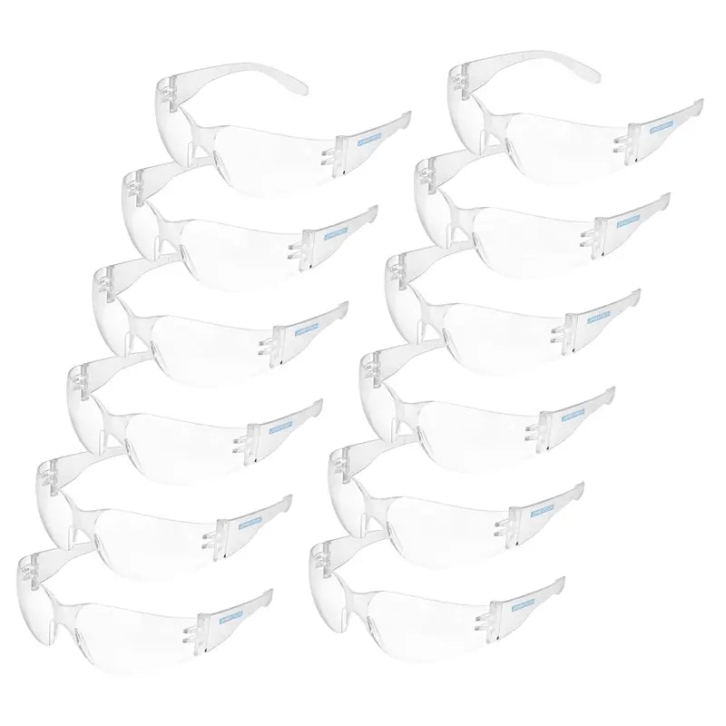 Clear safety glasses for high impact protection with anti-fog clear safety feature