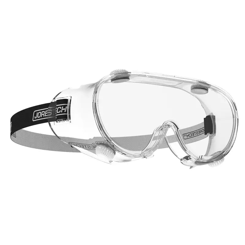 Clear Anti-Fog Ventilated Safety Goggles with Adjustable Strap for High Impact Protection