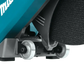 Close-up of Makita GEC01PL4 80V with adjustable roller mechanism and electric brake