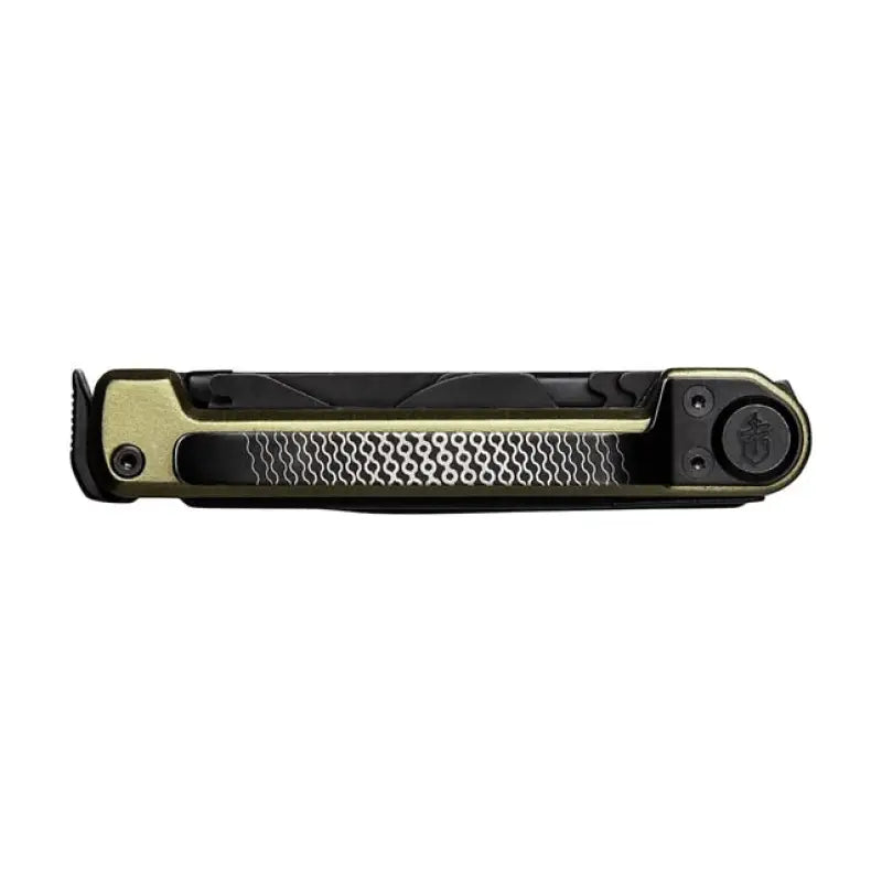 Closed Gerber Gear 1064401 Armbar Scout with textured handle, limited lifetime warranty