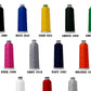 Collection of colored thread spools for custom hat in Passport Design with codes