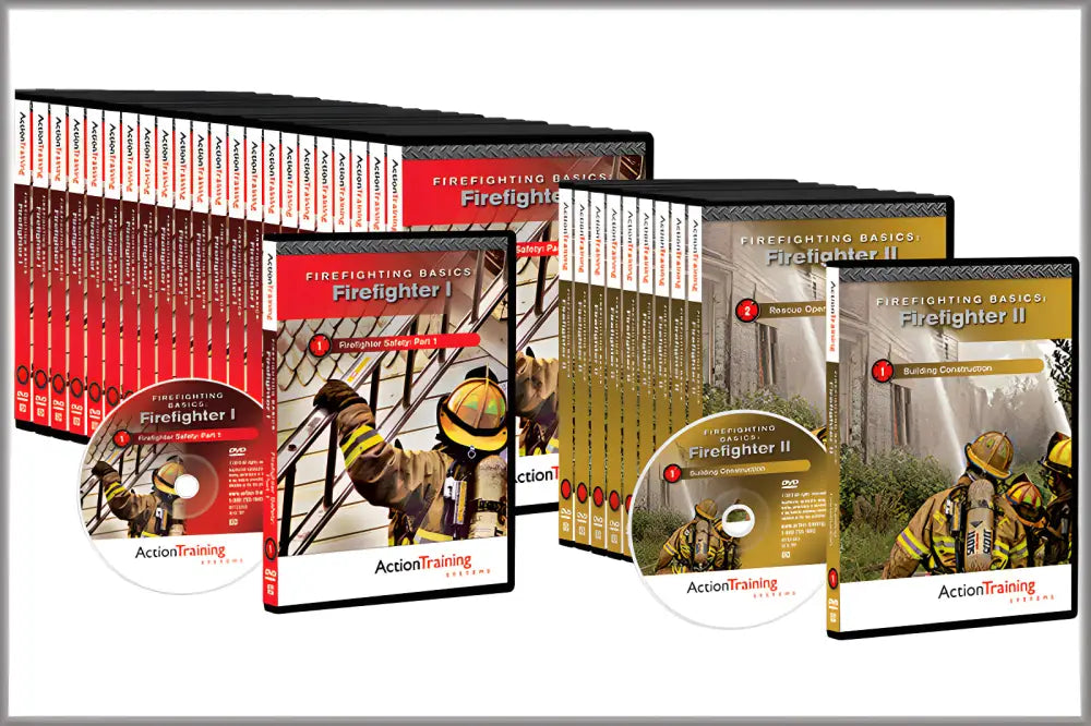 Action Training Systems Firefighter I & II DVD collection for firefighter safety and training