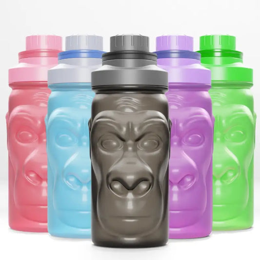 Colorful gorilla-faced Harambe Shaker Bottles for stylish shaker bottle enthusiasts